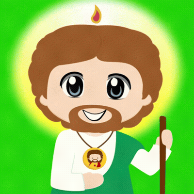 Cartoon Man With Beard And Candle On Head GIF