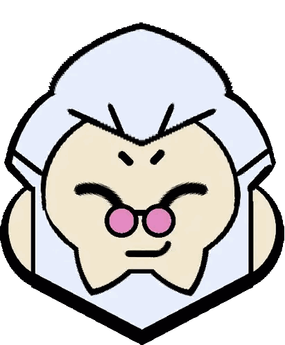 Cartoon Man With Beard And Glasses Sticker