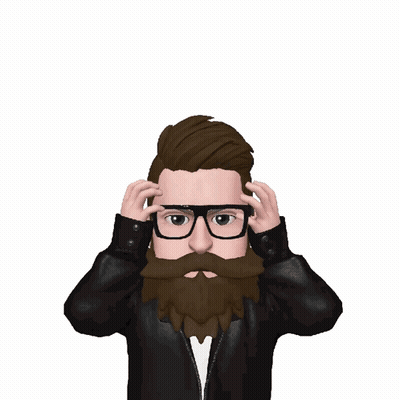 Cartoon Man With Beard And Glasses GIF