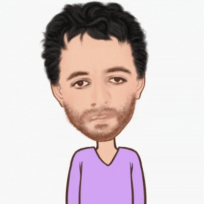 Cartoon Man With Beard And Purple Shirt GIF