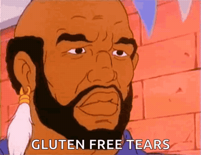 Cartoon Man With Beard Gluten Free Tears GIF