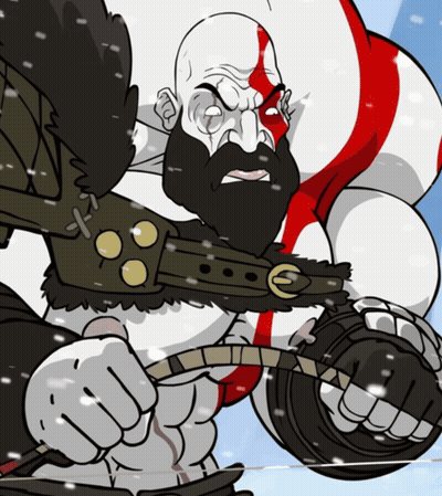 Cartoon Man With Beard Holding Bow And Arrow GIF