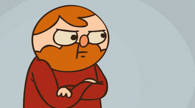 Cartoon Man With Beard Making Funny Face GIF