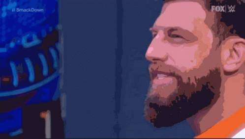 Cartoon Man With Beard Smack Down GIF