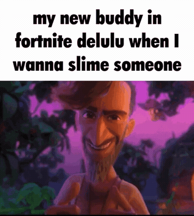 Cartoon Man With Beard Talking About Fortnite Buddy GIF
