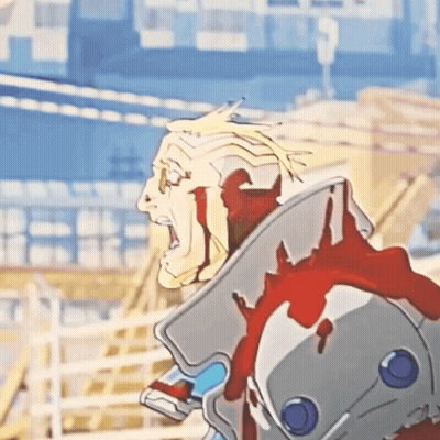 Cartoon Man With Blood Coming Out Of Mouth GIF