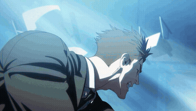 Cartoon Man With Blue Background GIF