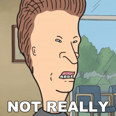 Cartoon Man With Braces Saying Not Really GIF