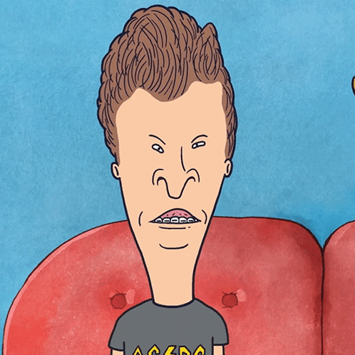 Cartoon Man With Braces Says No GIF