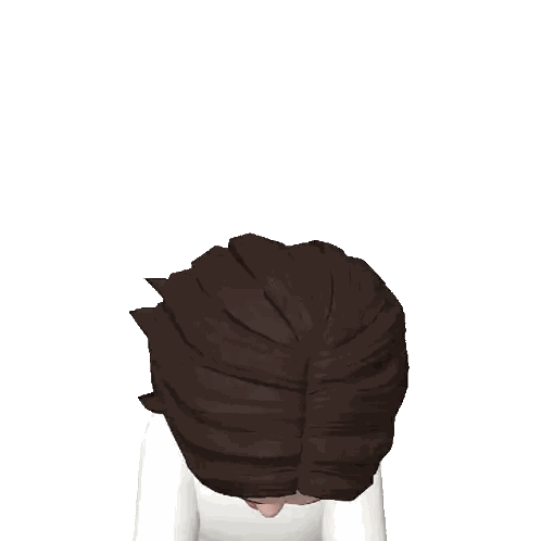 Cartoon Man With Brown Hair And Beard Sticker