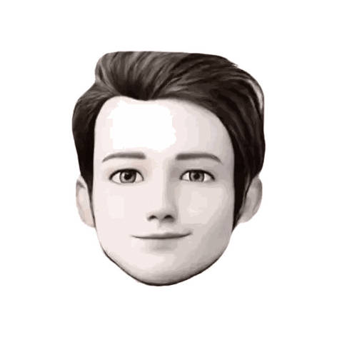 Cartoon Man With Brown Hair Sticker