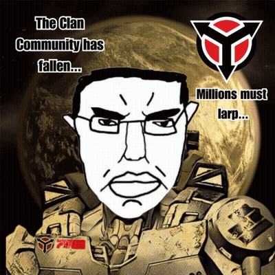Cartoon Man With Clan Community Has Fallen GIF