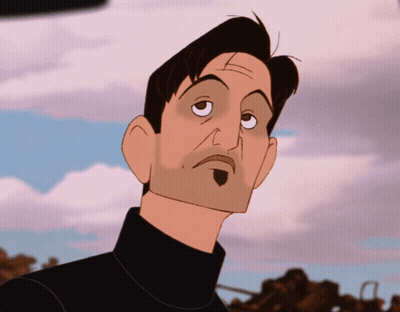 Cartoon Man With Eyes Closed And Beard GIF