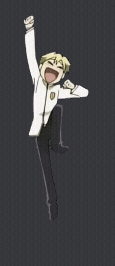 Cartoon Man With Fist In The Air GIF