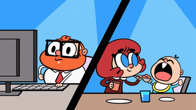 Cartoon Man With Glasses And Letter O On Head GIF