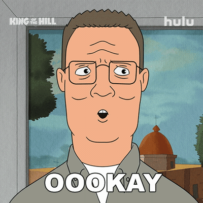 Cartoon Man With Glasses Saying Oookay GIF