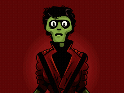 Cartoon Man With Green Eyes GIF