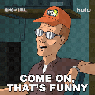 Cartoon Man With Hat Saying Bait Shop GIF