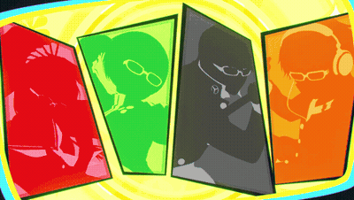 Cartoon Man With Headphones And Glasses GIF