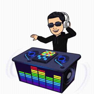 Cartoon Man With Headphones And Sunglasses GIF