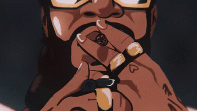 Cartoon Man With Heart Tattoo GIF