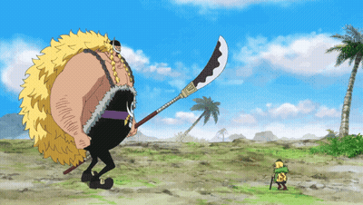 Cartoon Man With Huge Sword GIF
