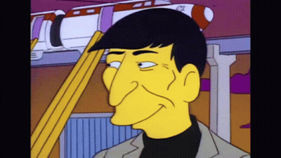 Cartoon Man With Large Nose And Train GIF