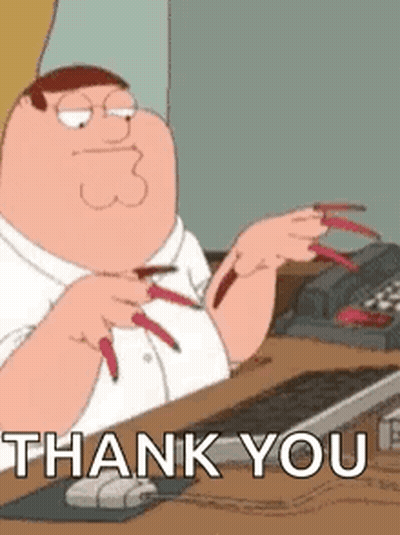 Cartoon Man With Long Nails At Desk GIF