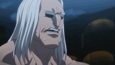 Cartoon Man With Long White Hair And Glasses GIF