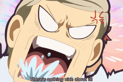 Cartoon Man With Mouth Open Saying There's Nothing Nice About It GIF