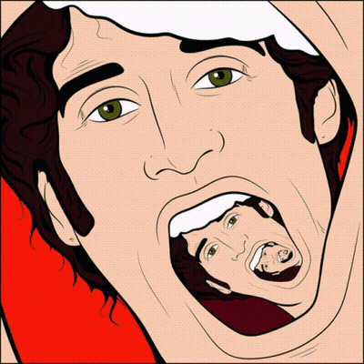 Cartoon Man With Mouth Wide Open GIF