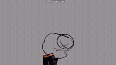 Cartoon Man With Mustache And Glasses Holding Sword GIF