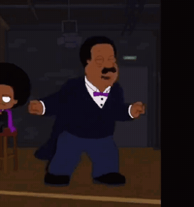 Cartoon Man With Mustache Dancing GIF