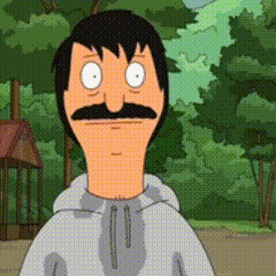 Cartoon Man With Mustache Making Funny Face GIF