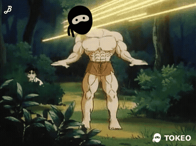 Cartoon Man With Ninja Mask GIF