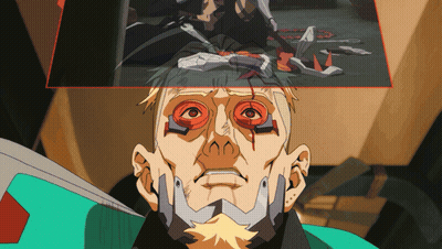 Cartoon Man With Red Eyes And Green Shirt GIF