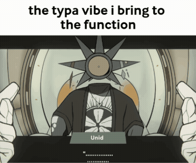 Cartoon Man With Star And Vibe Text GIF