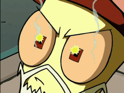 Cartoon Man With Sun In Eye GIF