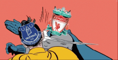 Cartoon Man With Sword And Liverpool Logo GIF