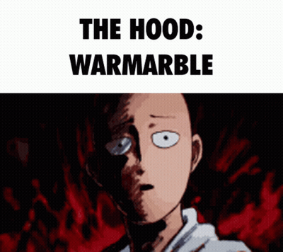Cartoon Man With Text The Hood Warmarble GIF