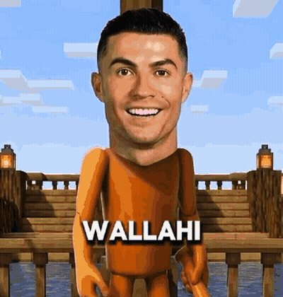 Cartoon Man With Wallahi On Chest GIF