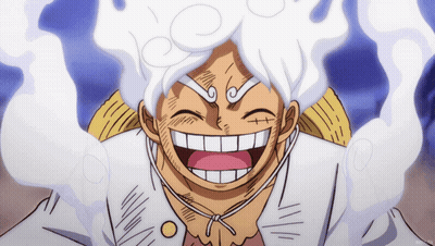 Cartoon Man With White Hair And Big Smile GIF