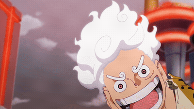 Cartoon Man With White Hair And Big Smile GIF