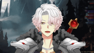 Cartoon Man With White Hair And Sword GIF