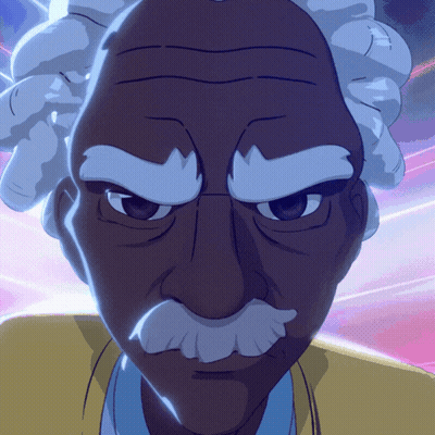 Cartoon Man With White Mustache GIF
