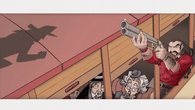 Cartoon Marine Saluting GIF