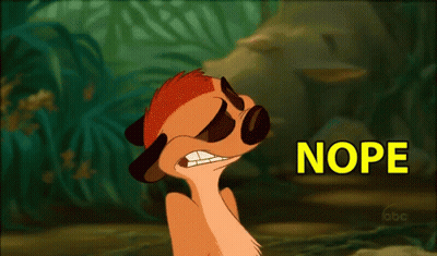 Cartoon Meerkat Saying Nope GIF