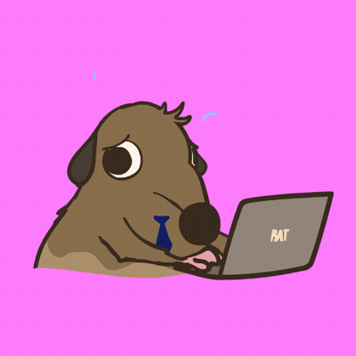 Cartoon Meerkat Using Laptop Saying Pat GIF