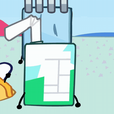Cartoon Milk Box With Straw GIF