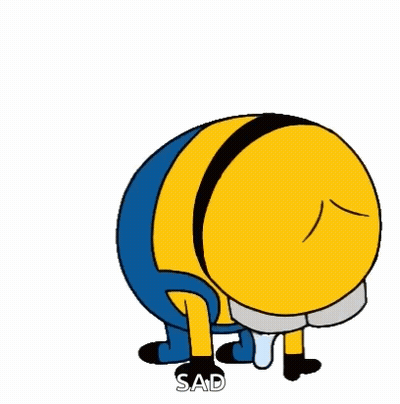Cartoon Minion Crying GIF